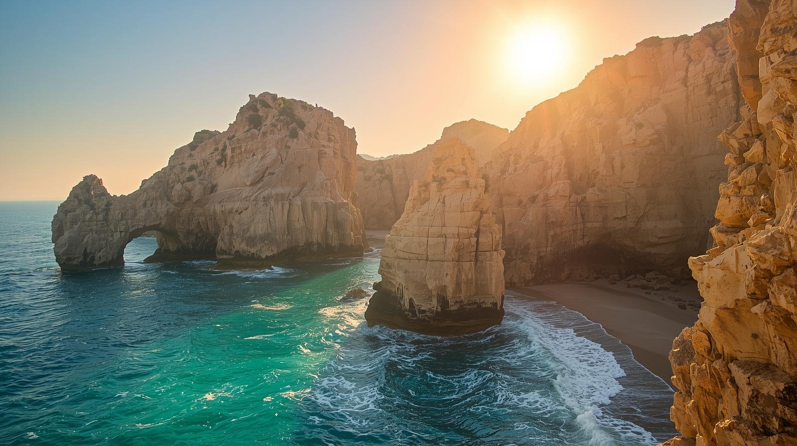 The iconic Pigeon Rocks at Raouché in Beirut, Lebanon, symbolizing a move to the vibrant coastal nation.