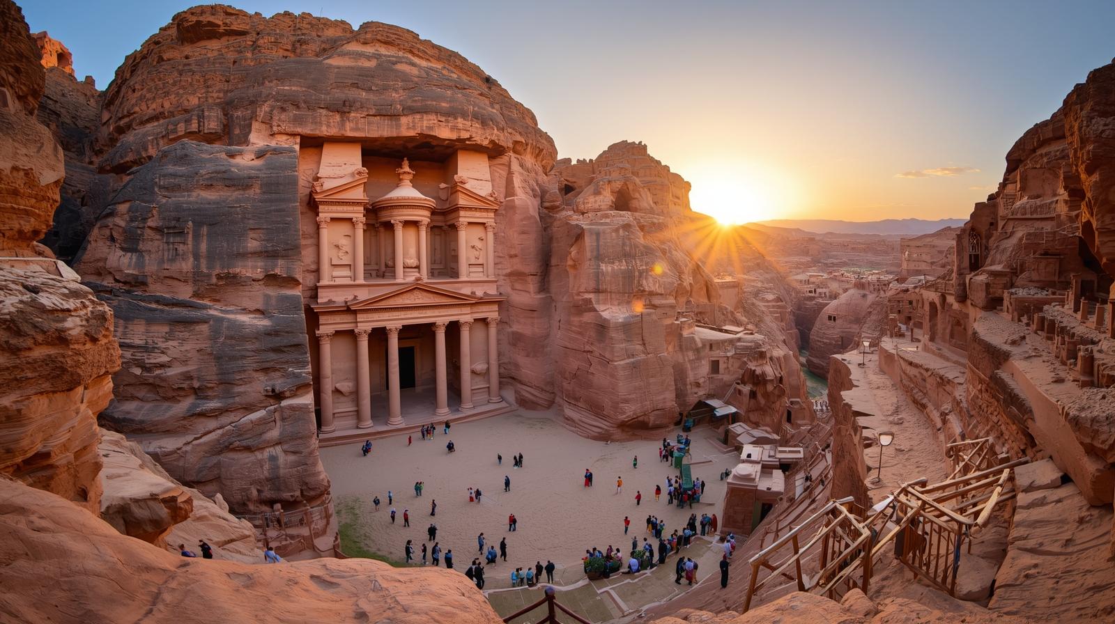 The ancient city of Petra in Jordan, symbolizing a move to a country rich in history.